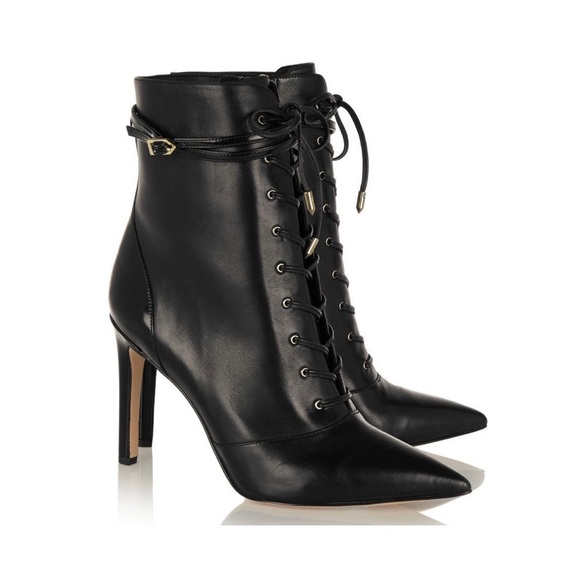 Sam Edelman Bryton Pointy Toe Lace Up Bootie - Picture 1 of 5